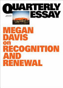 On Recognition and Renewal: Quarterly Essay 90