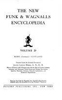 THE NEW FUNK AND WAGNALLS ENCYCLOPEDIA VOLUME 29