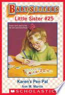 Karen's Pen Pal (Baby-Sitters Little Sister #25)