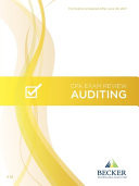 Becker Professional Education CPA Exam Review - Auditing V3. 1 Student Version Textbook