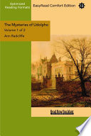 The Mysteries of Udolpho Volume 1 of 2 A Romance (EasyRead Comfort Edition)