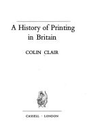 A History of Printing in Britain