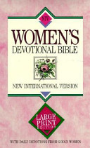 New International Version Women's Devotional Bible Large Print Paperback Pink