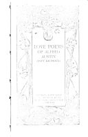 Love Poems of Alfred Austin ...