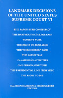 Landmark Decisions of the United States Supreme Court